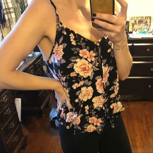 Strapped floral top